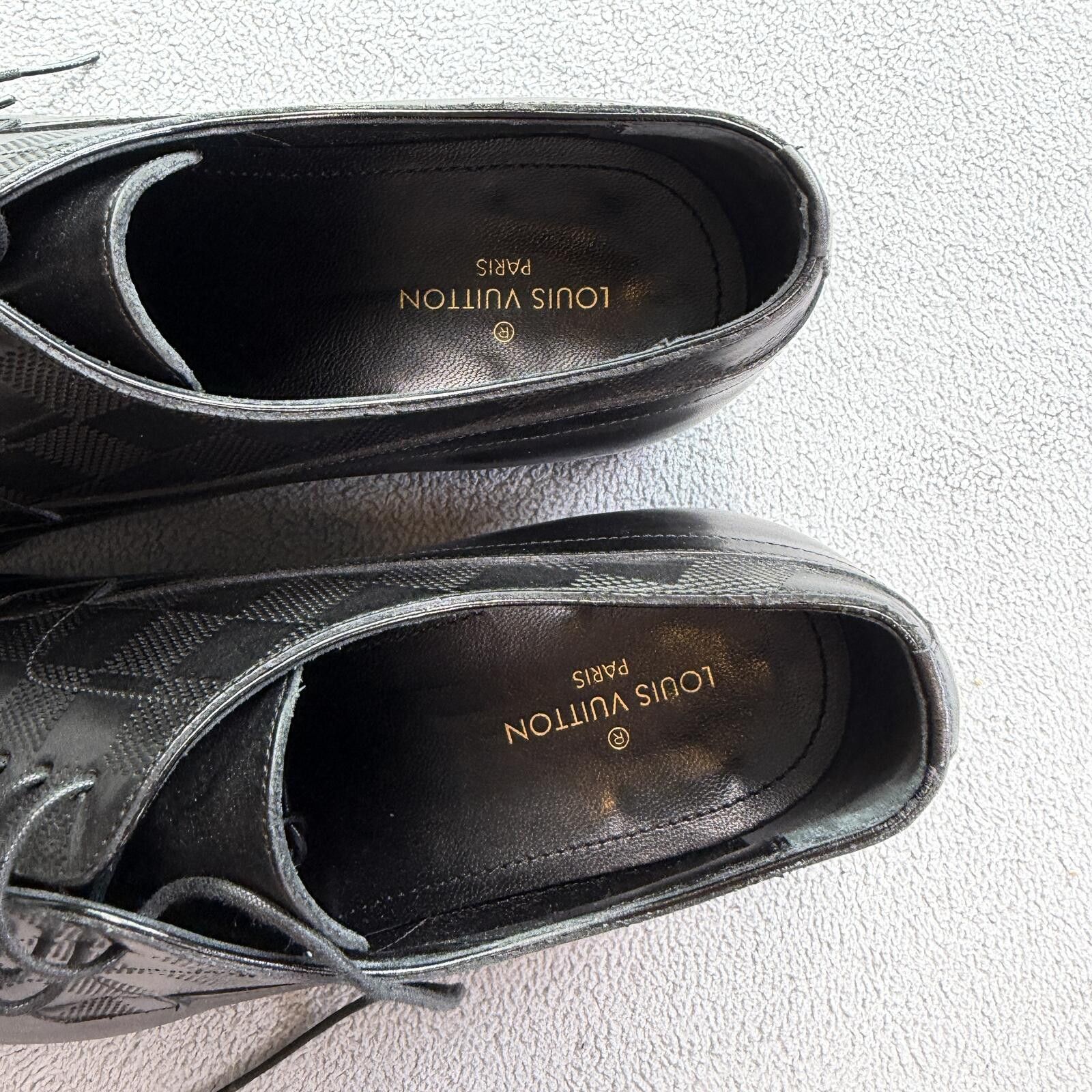 Louis Vuitton Louis Vuitton Damier Graphite Leather Derby Dress Shoes 6.5 Size US 6.5 / EU 39-40 - 2 Thumbnail