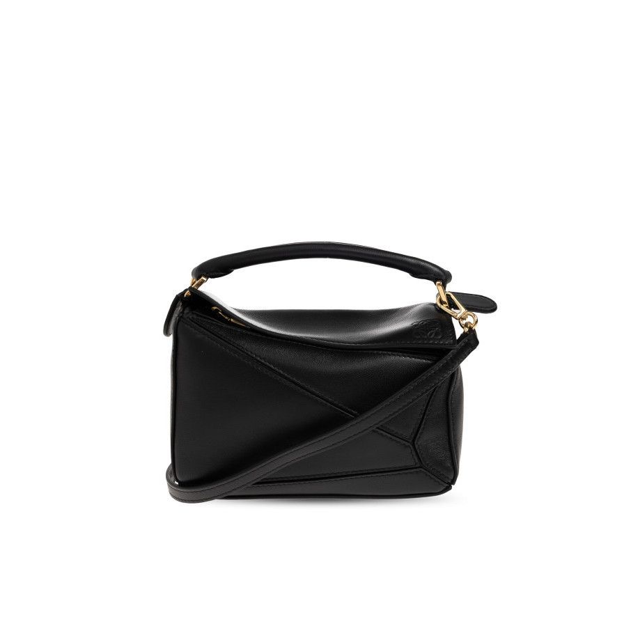 Loewe LOEWE $3850 Mini Featherlight Puzzle Black Top Handle Bag Ne Size ONE SIZE - 1 Thumbnail