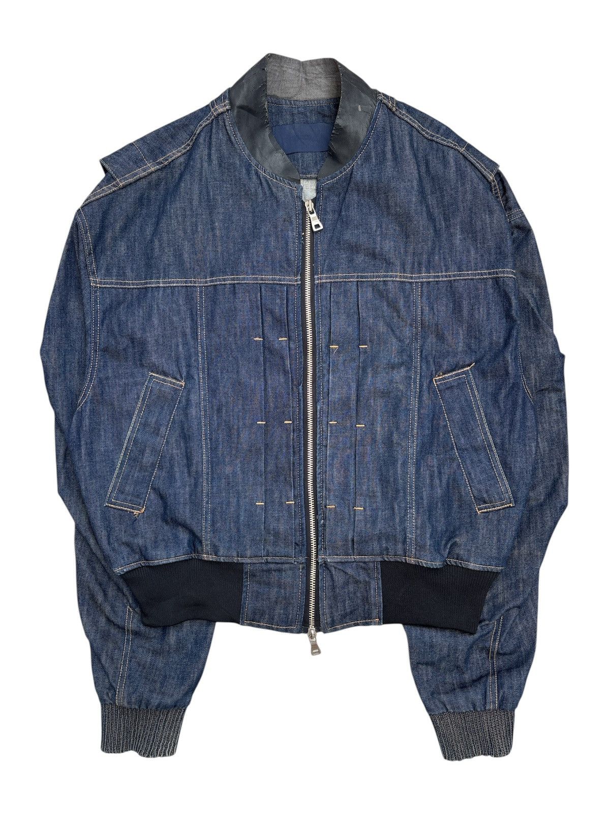 Juun.J SS16 RUNWAY Bomber Denim Jacket Size US L / EU 52-54 / 3 - 1 Thumbnail