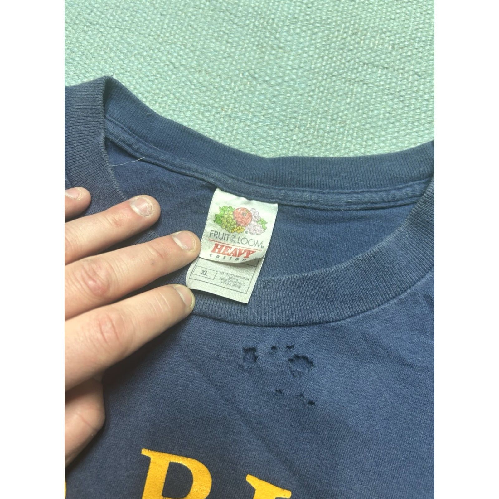 Vintage VINTAGE Michigan Wolverines Go Blue College T-Shirt XL Men Blue Shirt Size US XL / EU 56 / 4 - 6 Thumbnail