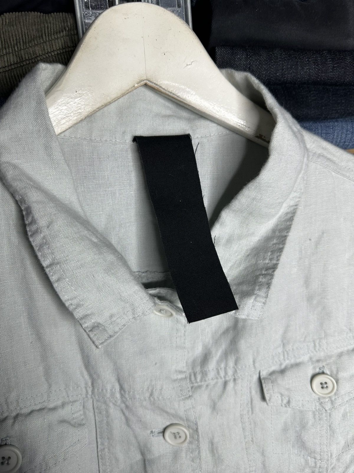 Rundholz Rundholz Black Label Light Grey 100% Linen Jacket Size L Size L / US 10 / IT 46 - 4 Thumbnail