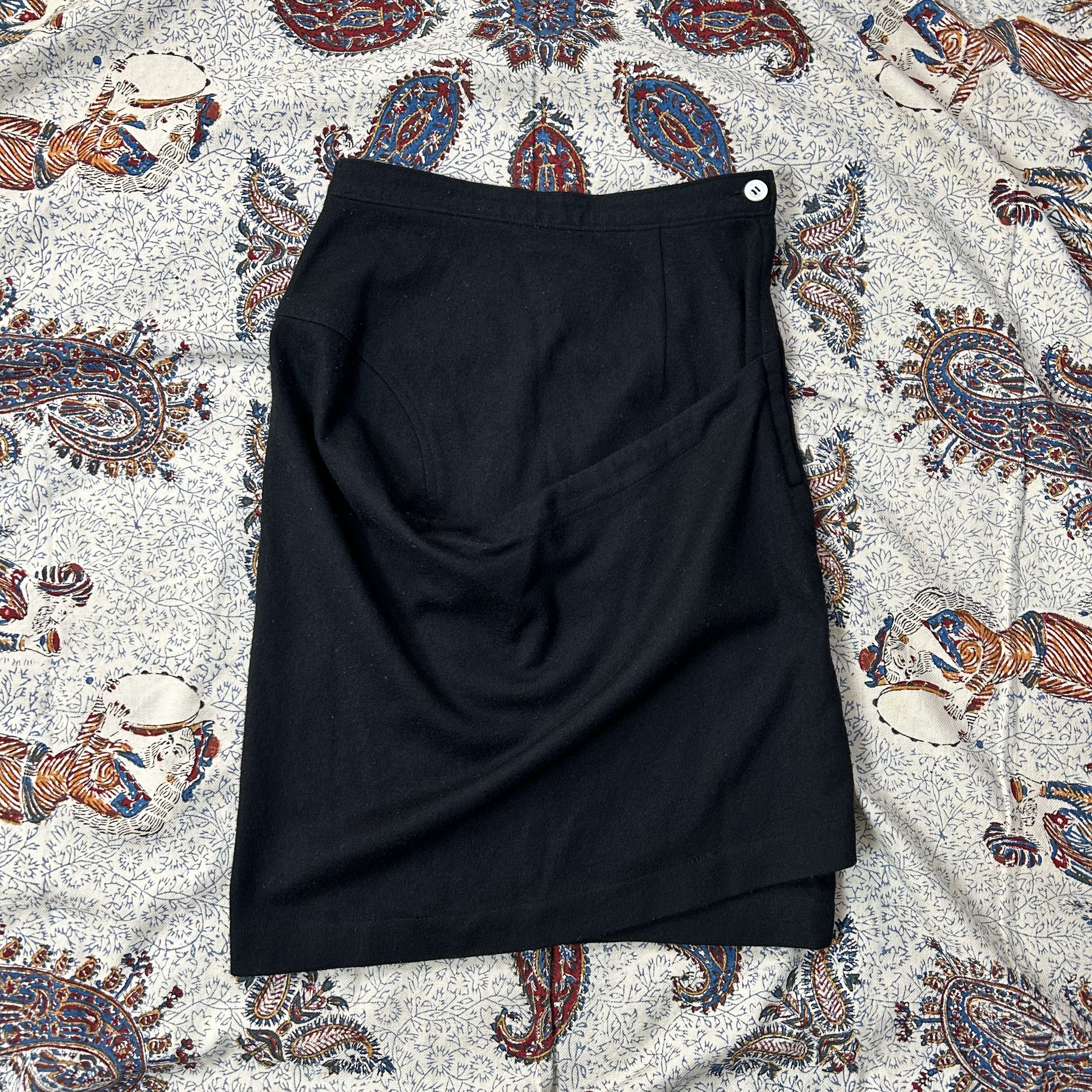 Comme des Garcons COMME DES GARCONS TRICOT AD1990 WOOL SKIRT Size 25" / US 0 / IT 36 - 2 Thumbnail