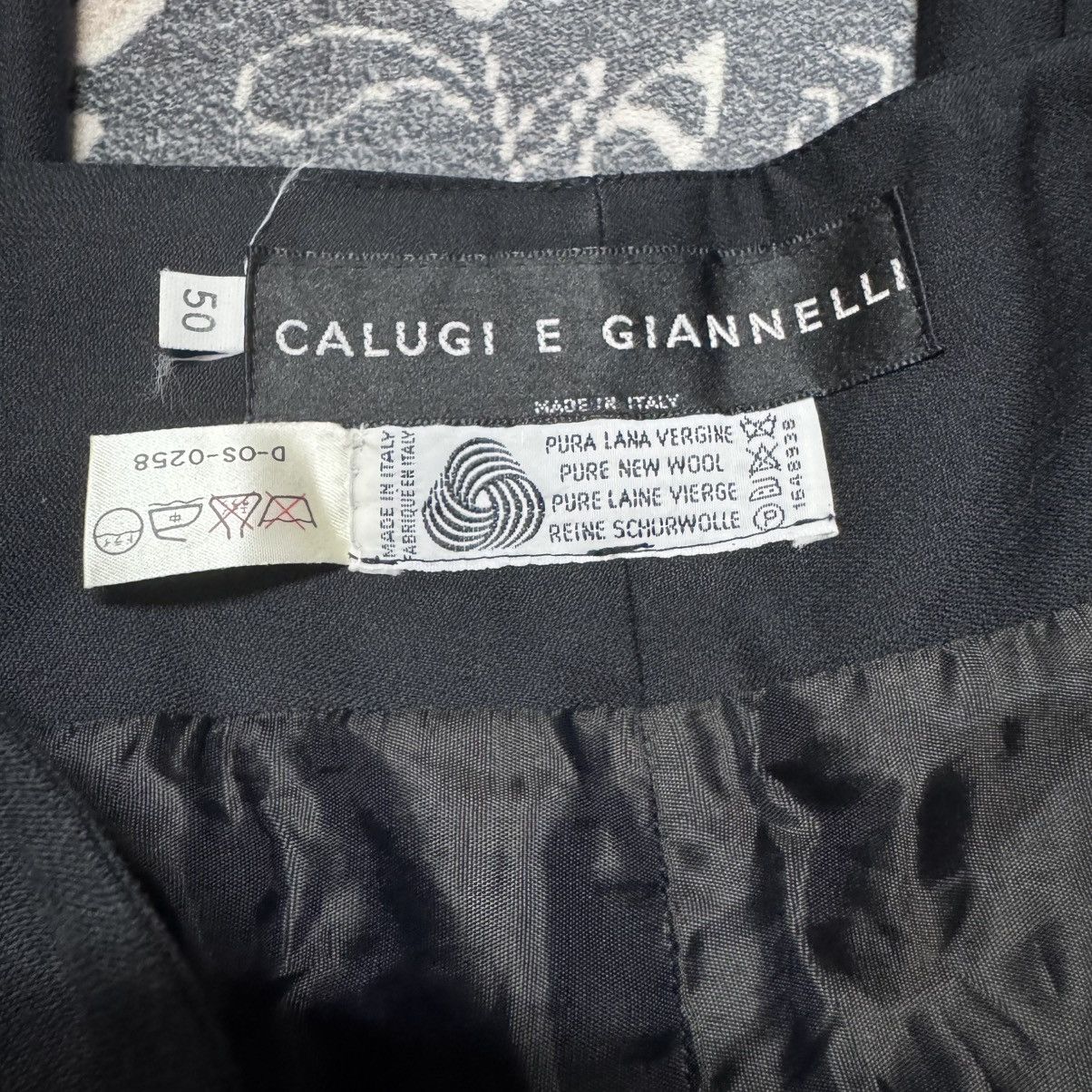 Calugi e Gianelli Calugi E Giannelli Black Wool Baggy Pants Size US 32 / EU 48 - 15 Thumbnail