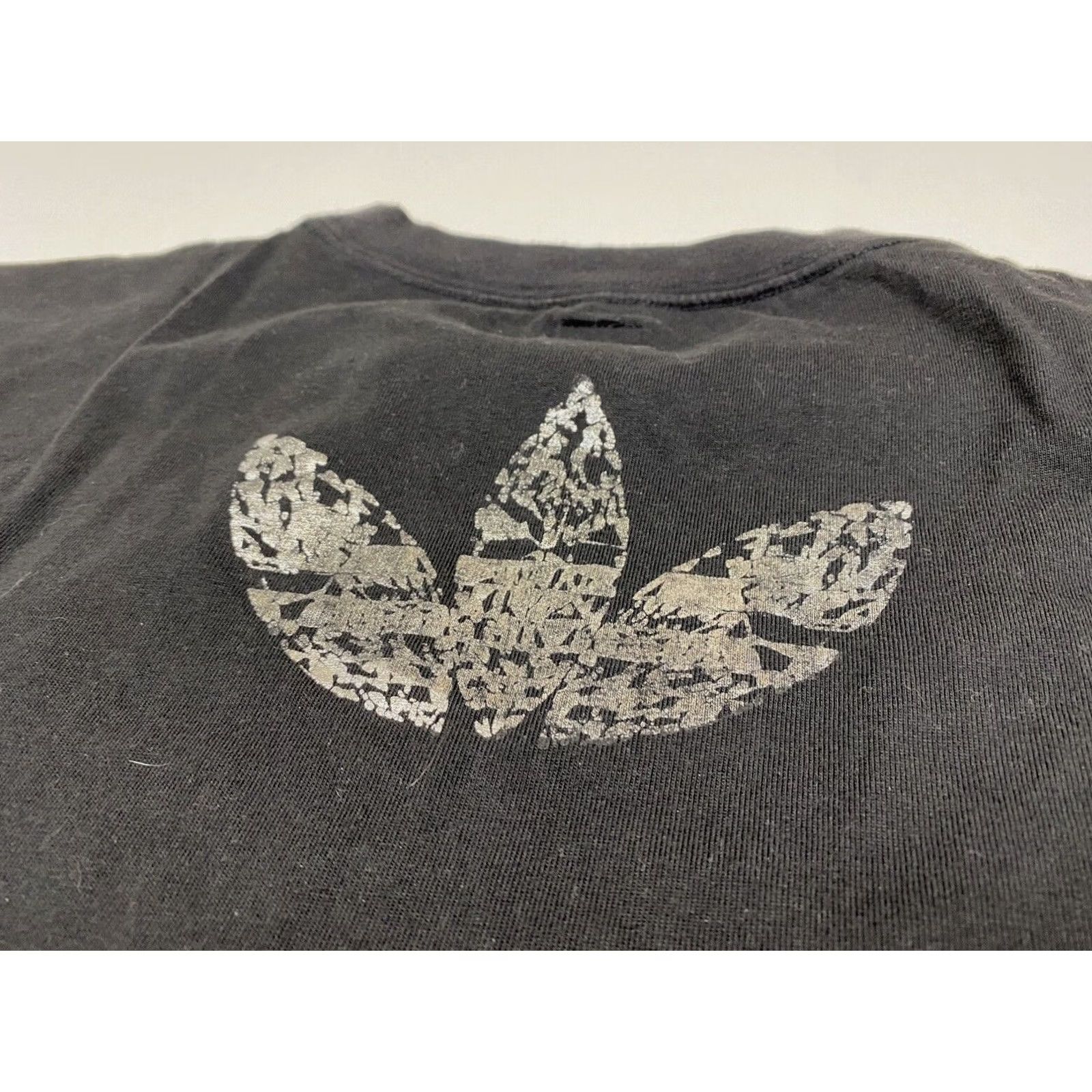 Adidas Adidas Men's Vintage 2008 T-Shirt Sz M Crew Neck Short Sleeve Black Cotton Medallion Clock Trefoil Double-Sided Graphic Print Size US M / EU 48-50 / 2 - 5 Thumbnail