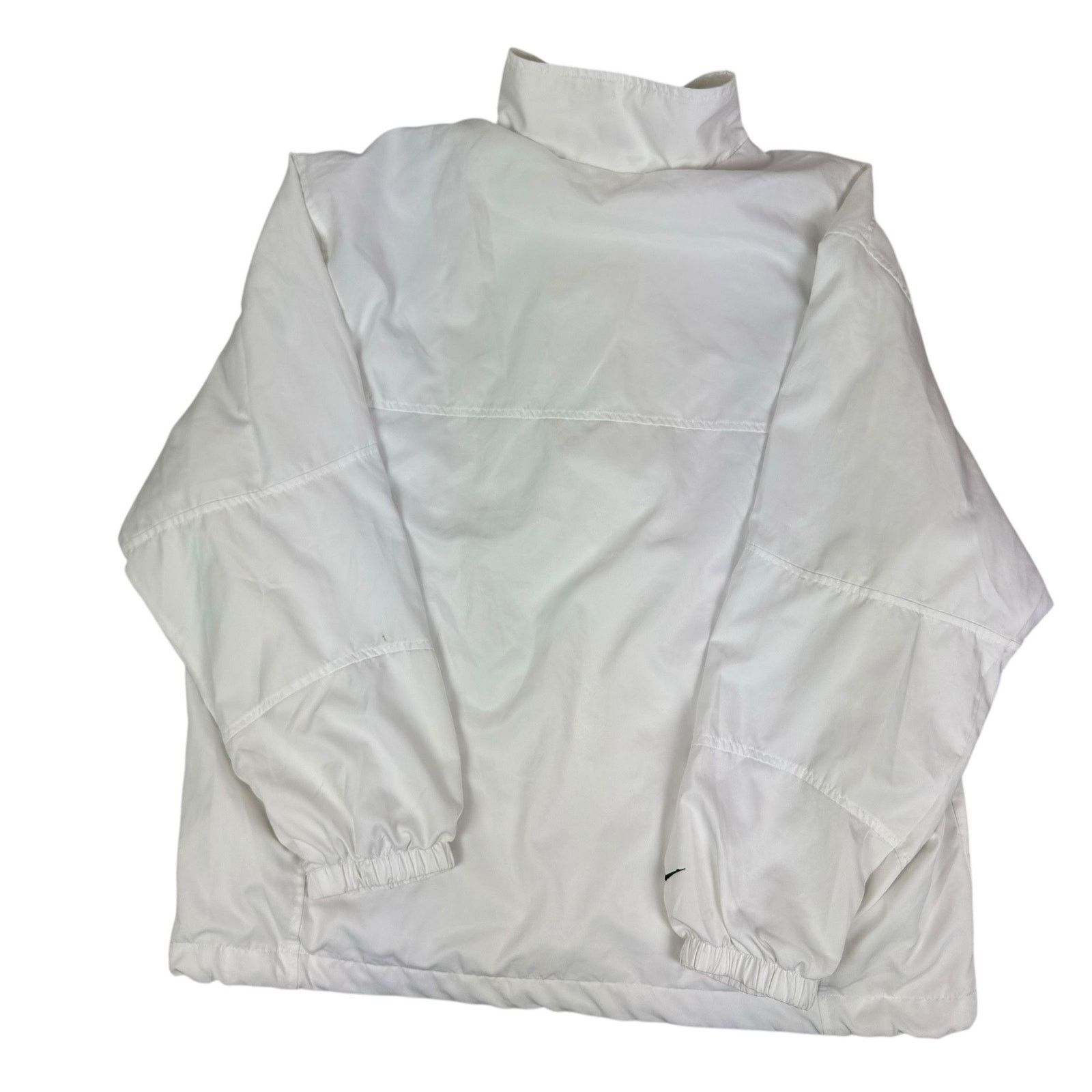 Japanese Brand × Nike × Vintage Nike Womens White Full Zip Pockets Active Sport Jacket Large Size L / US 10 / IT 46 - 7 Thumbnail