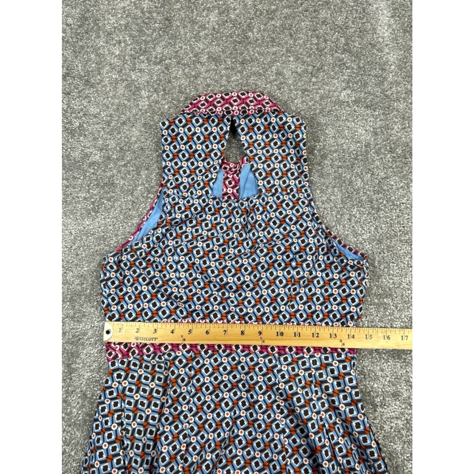 Vintage Maeve Shirt Dress Womens 6 Blue Cotton Blouson Shirt Dress Casual Summer Spring Fall Womens Mens Girls Size M / US 6-8 / IT 42-44 - 7 Thumbnail