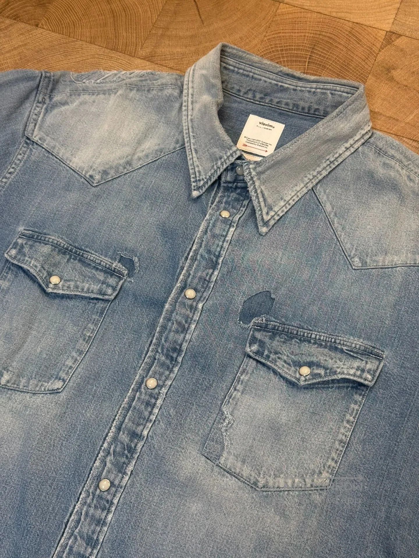 Visvim Visvim 24SS Social Sculpture Denim Shirt. Size US L / EU 52-54 / 3 - 2 Thumbnail