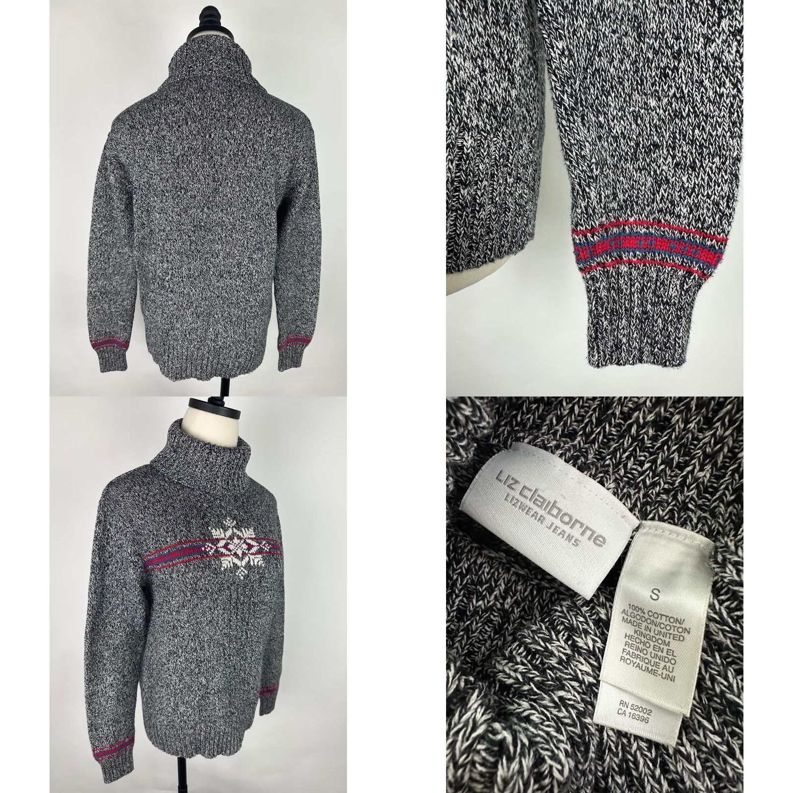 Liz Claiborne VINTAGE Liz Claiborne Sweater Shirt? Size S / US 4 / IT 40 - 8 Thumbnail