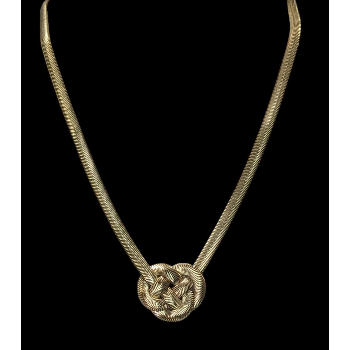 Other Charming Charlie Gold-Tone Knot Snake Chain Statement Neckla Size ONE SIZE - 3 Thumbnail