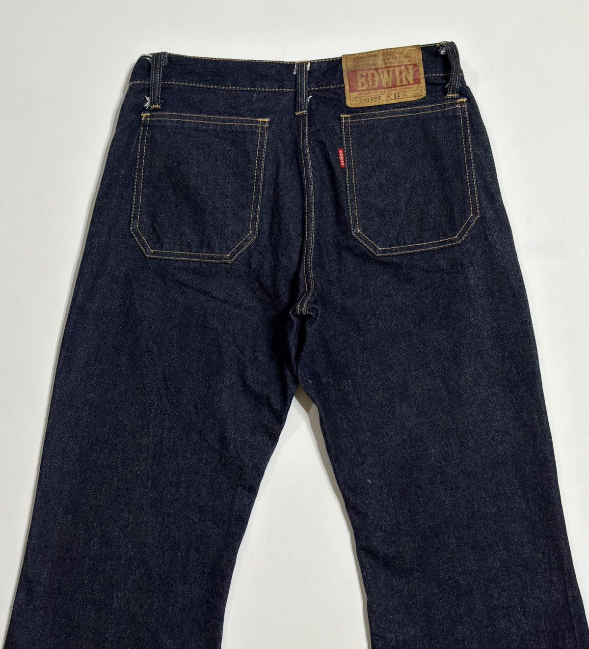 Edwin 📦 Vintage 1970s EDWIN Bell Bottom Raw Jeans Size US 32 / EU 48 - 7 Thumbnail