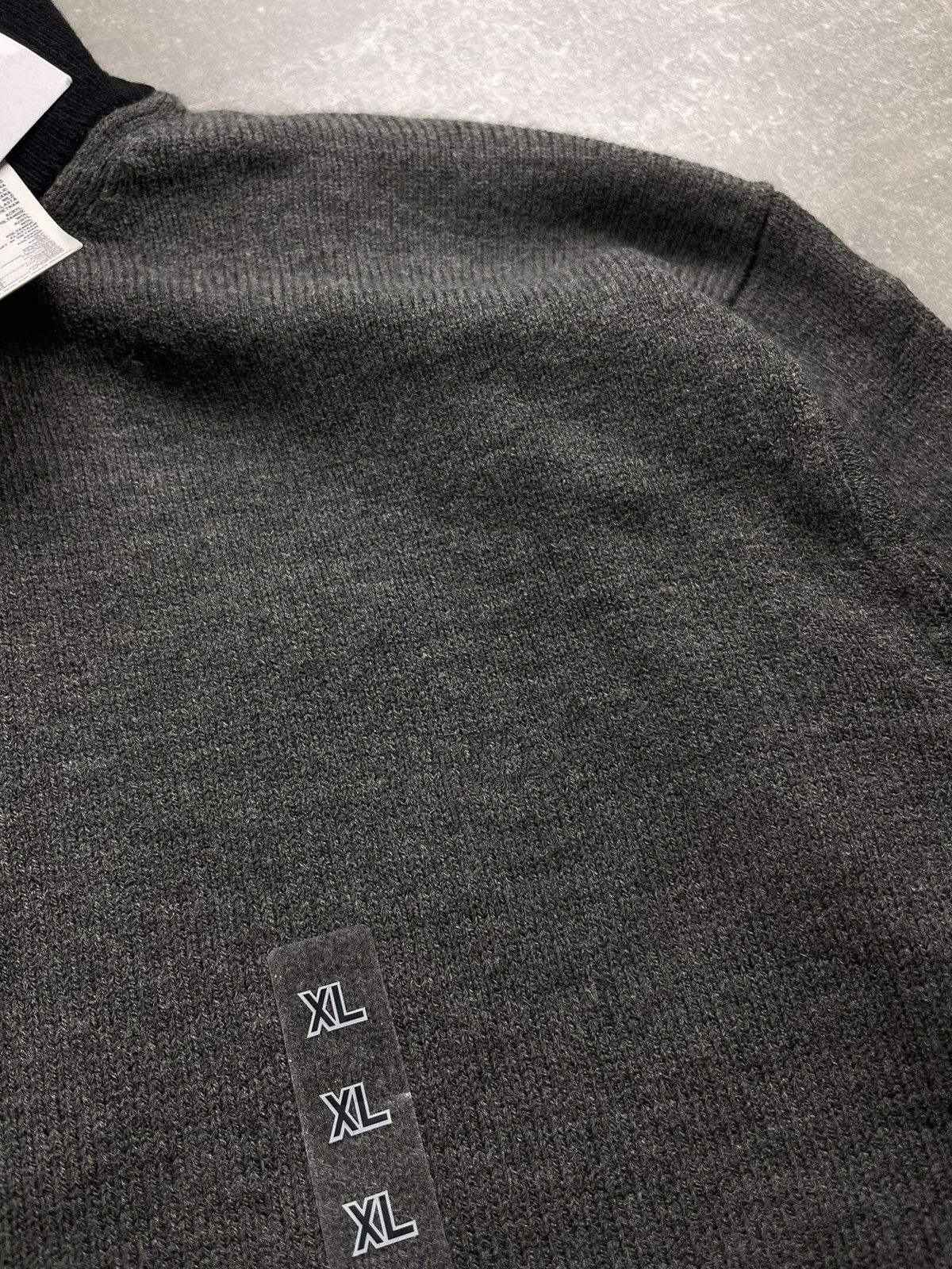 JW Anderson × Uniqlo Uniqlo x JW Anderson Half Zip Knit Sweater Gray Black Size US XL / EU 56 / 4 - 5 Thumbnail
