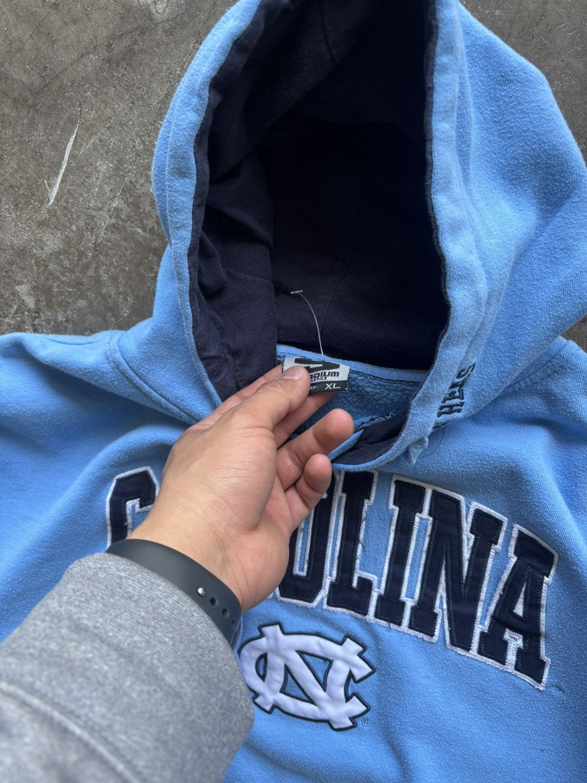 Vintage Carolina UNC Hoodie Size US L / EU 52-54 / 3 - 2 Thumbnail