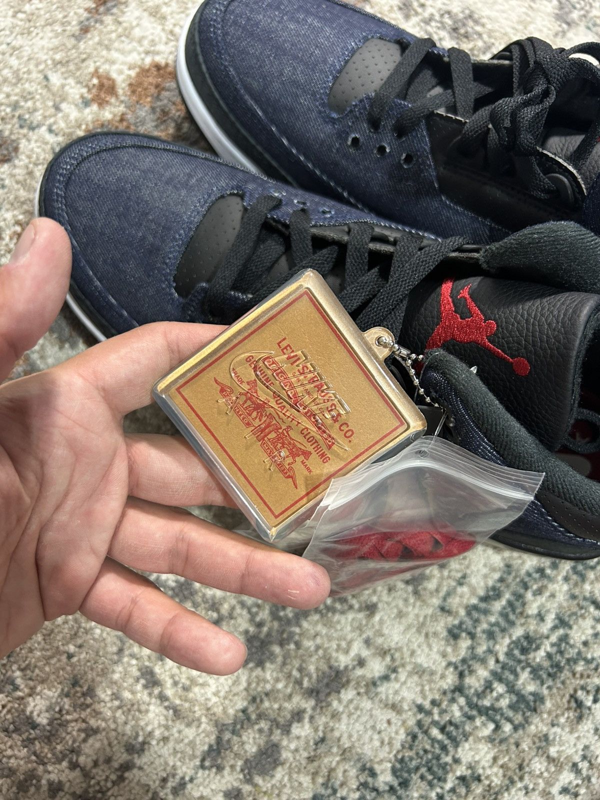 Jordan Brand Jordan 3 Levi Indigo Size US 13 / EU 46 - 7 Thumbnail
