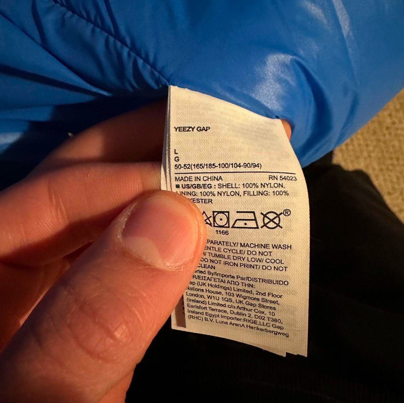 Gap × Yeezy Yeezy Gap Blue Round Jacket Size US L / EU 52-54 / 3 - 3 Thumbnail