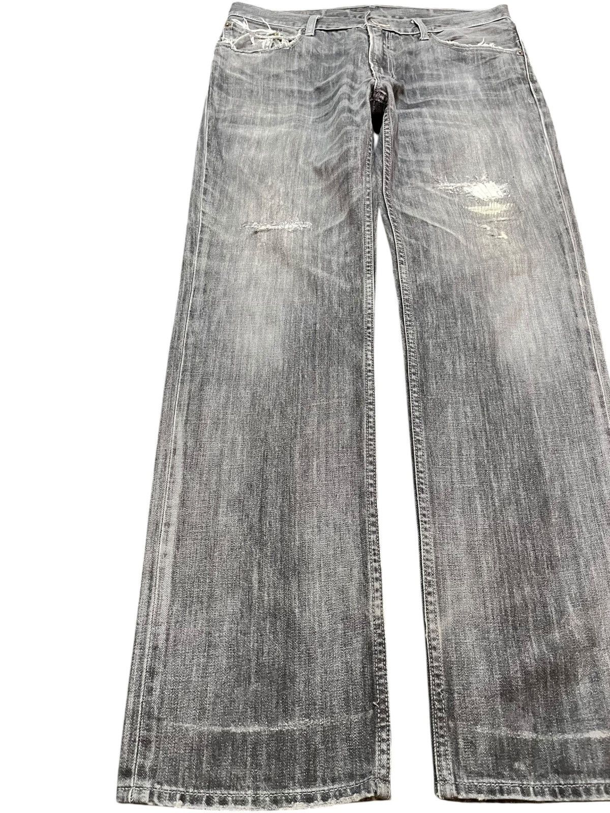 Levi's Vintage Clothing Vintage Levi’s 502 Straight Grunge Distressed Denim Size US 34 / EU 50 - 3 Thumbnail