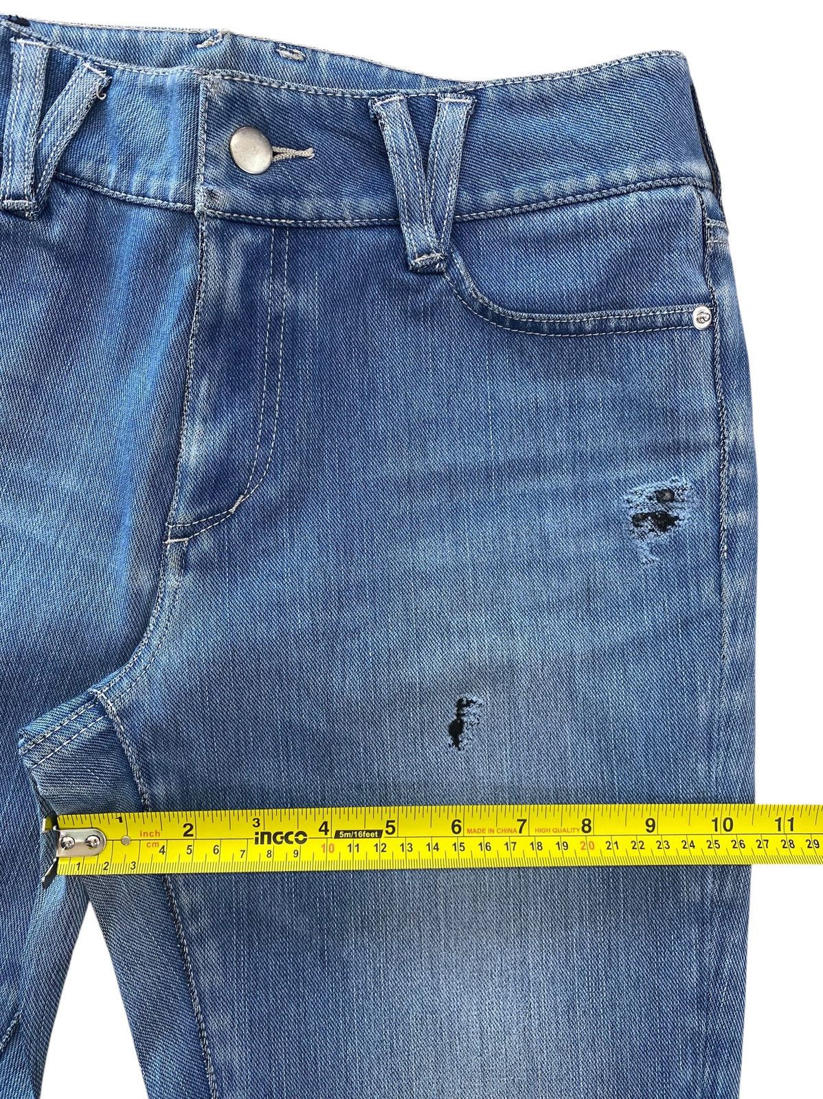Japanese Brand Japanese Brand Blue Wash Style Skinny Leg Jeans Size US 30 / EU 46 - 7 Thumbnail