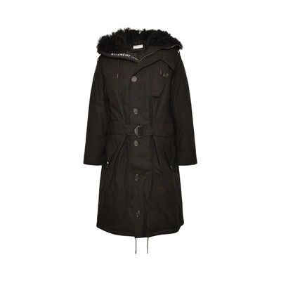 Givenchy o1loc1c0824 Belted Parka in Black Size US S / EU 44-46 / 1 - 1 Preview