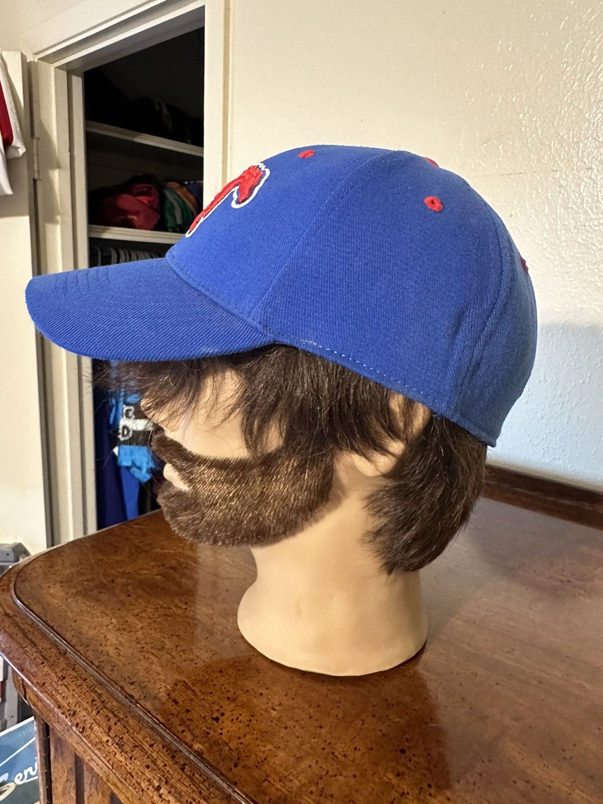 NCAA × Vintage Vintage NCAA SMU Mustangs fitted one size hat 00s Size ONE SIZE - 5 Thumbnail