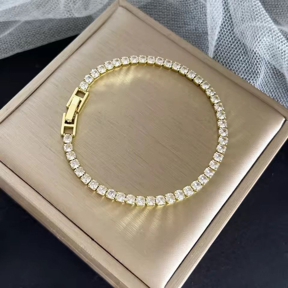 Jewelry DIAMOND Iced Out Bracelet Link 16 cm Size ONE SIZE - 6 Thumbnail