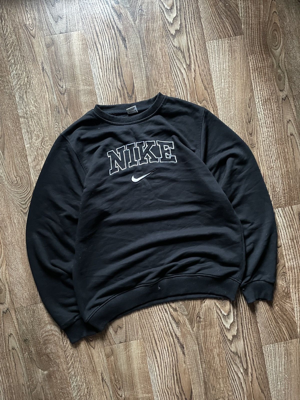 Nike Vintage Nike Big Logo Sweatshirt 90s Oversized Drill Size US XL / EU 56 / 4 - 3 Thumbnail