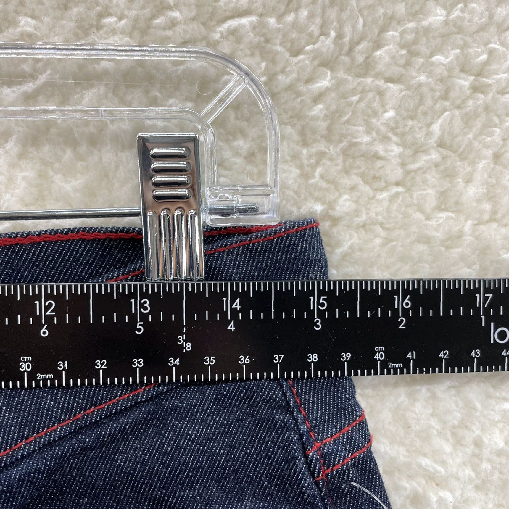 Vintage VINTAGE NEW 90s Y2K jeans 12 30 High Waisted Bootcut Flare Dark Wash Size 34" / US 12 / IT 48 - 7 Thumbnail