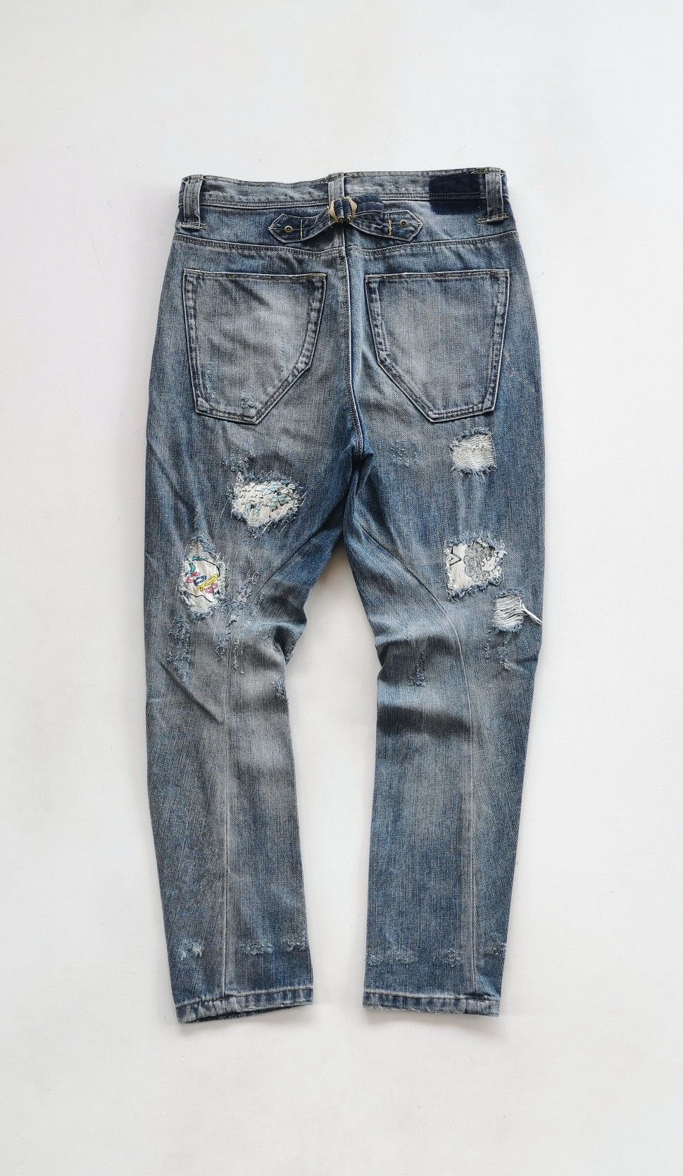 Anime Bit Blue x Scolar Twist Legs Denim Jeans Size US 30 / EU 46 - 5 Thumbnail