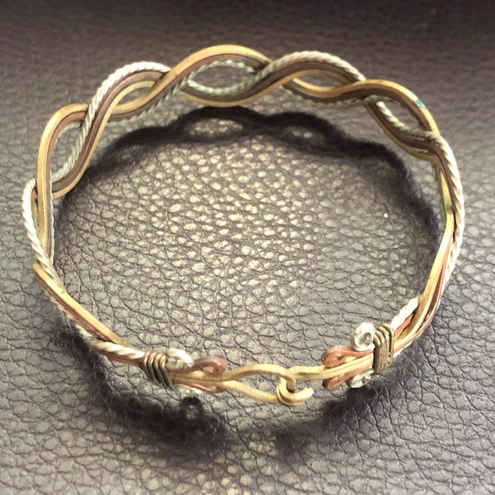 Vintage Vintage handcrafted fine metal braided bracelet Size ONE SIZE - 6 Thumbnail