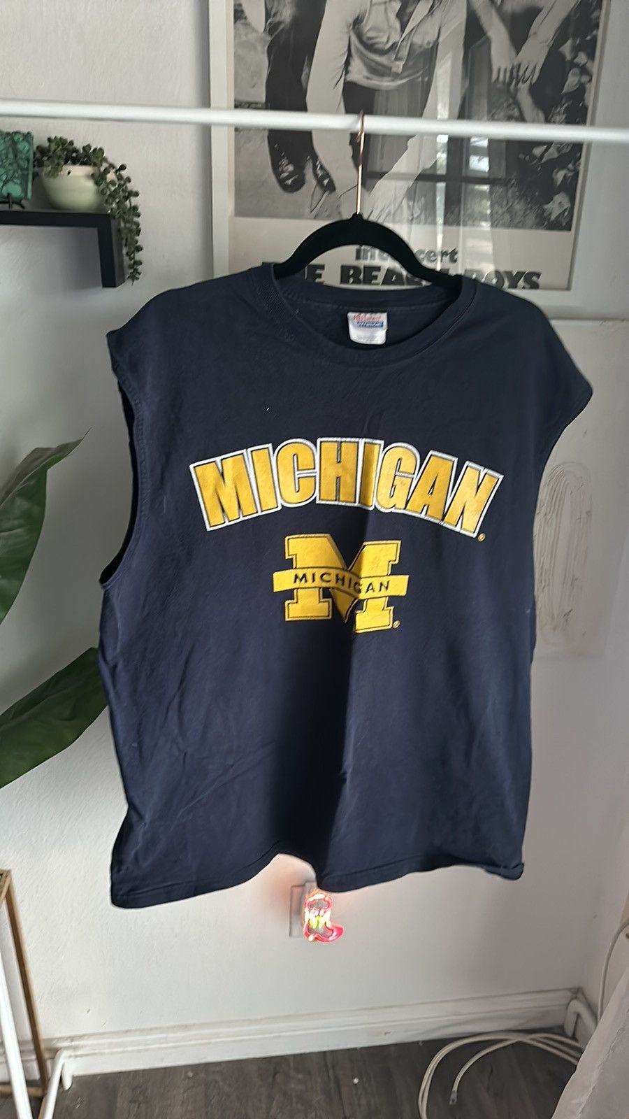 Hanes × Vintage Michigan muscle tshirt Size US XL / EU 56 / 4 - 1 Thumbnail
