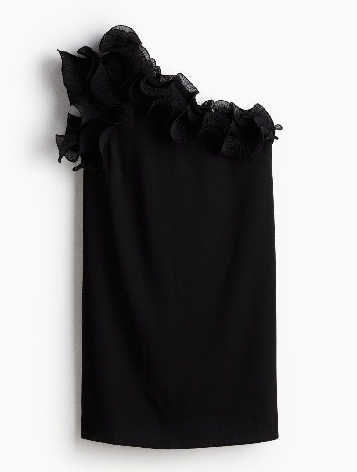 H&M H&M one shoulder ruffle mini dress Size XXL / US 16-18 / IT 52-54 - 4 Thumbnail
