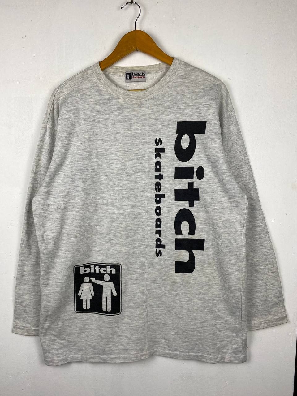 Vintage vintage bitch skateboards sweatshirt nice design Size US XL / EU 56 / 4 - 1 Thumbnail
