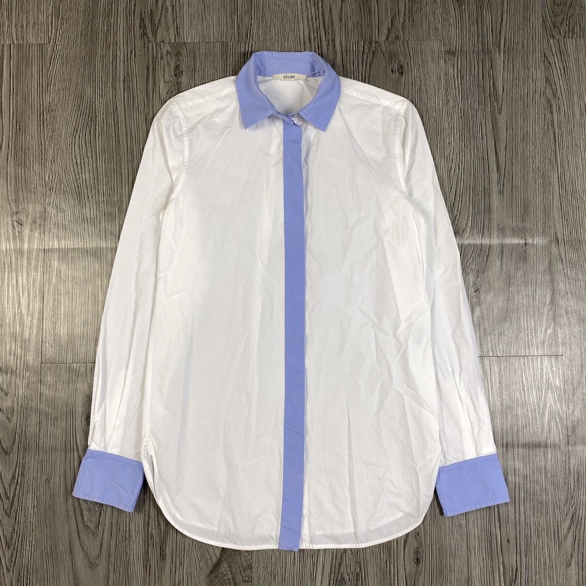 Celine × Phoebe Philo Celine Phoebe Philo Botton Down Long Sleeve Size XXS / US 00 / IT 34 - 1 Thumbnail