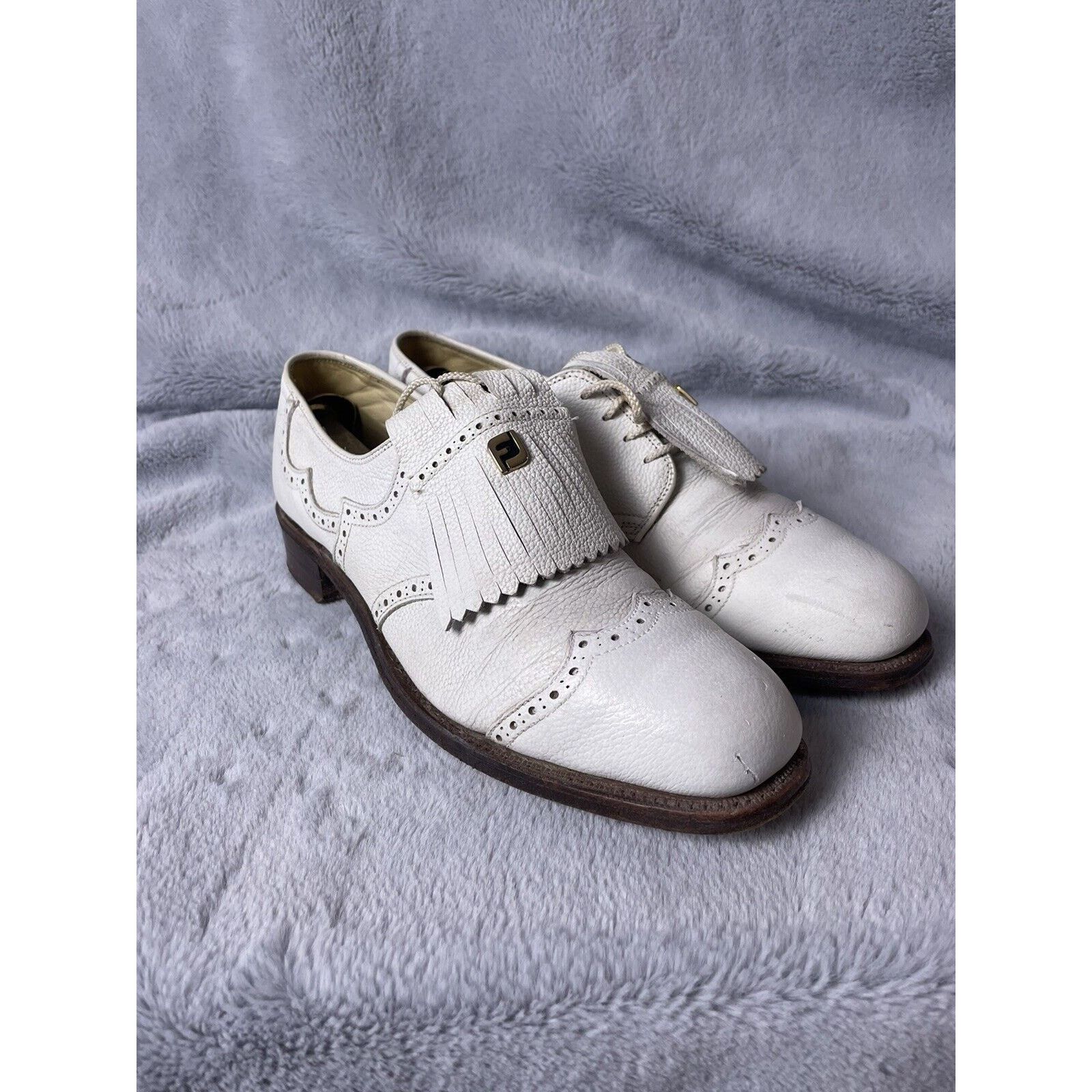 Footjoy Foot Joy Classics 91520 White Golf Shoes Womens Size 8.5 AA Size US 8.5 / IT 38.5 - 3 Thumbnail