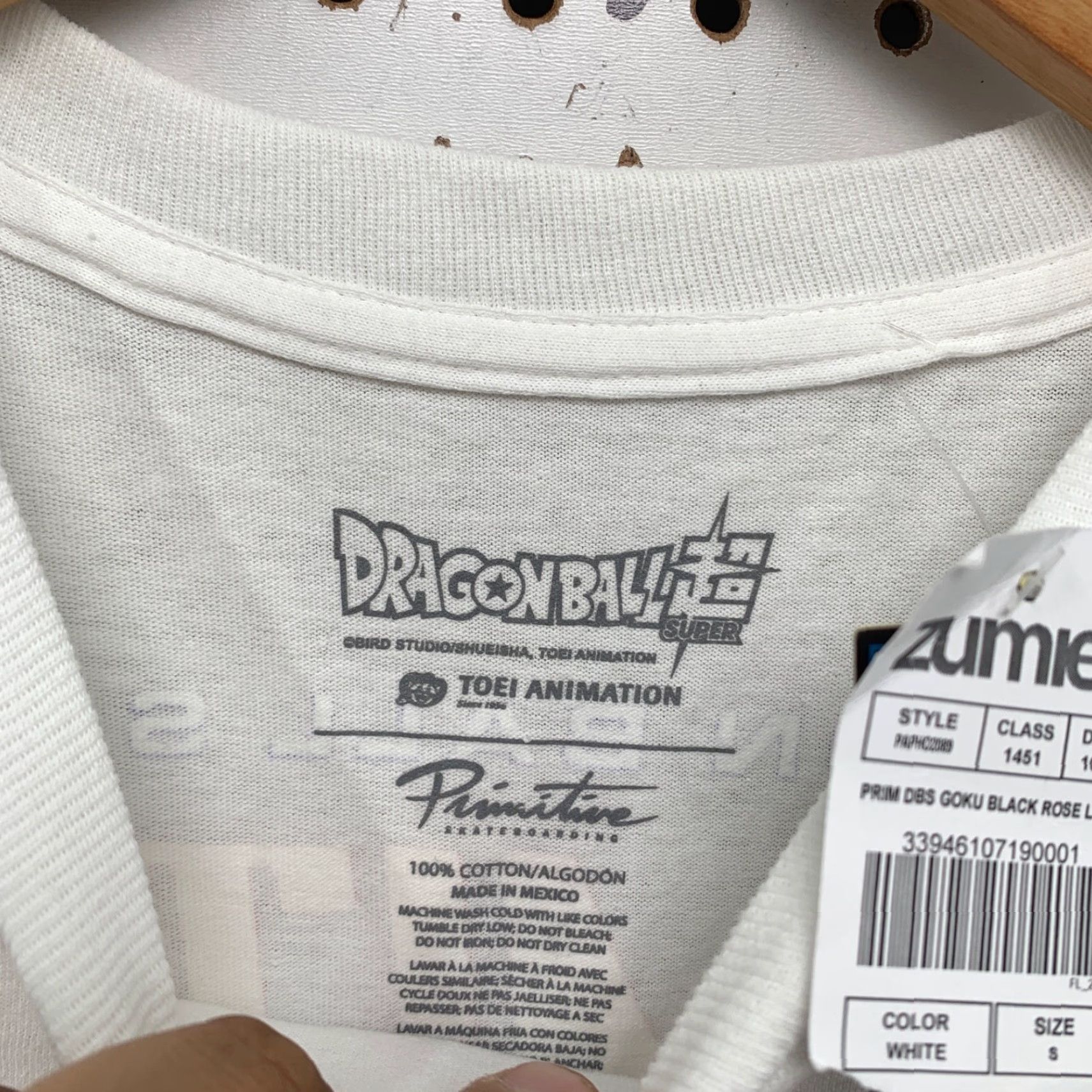 Vintage VINTAGE Dragon Ball Z T-Shirt Mens Small Long Sleeve Anime White 90s Graphic Print Size US S / EU 44-46 / 1 - 3 Thumbnail