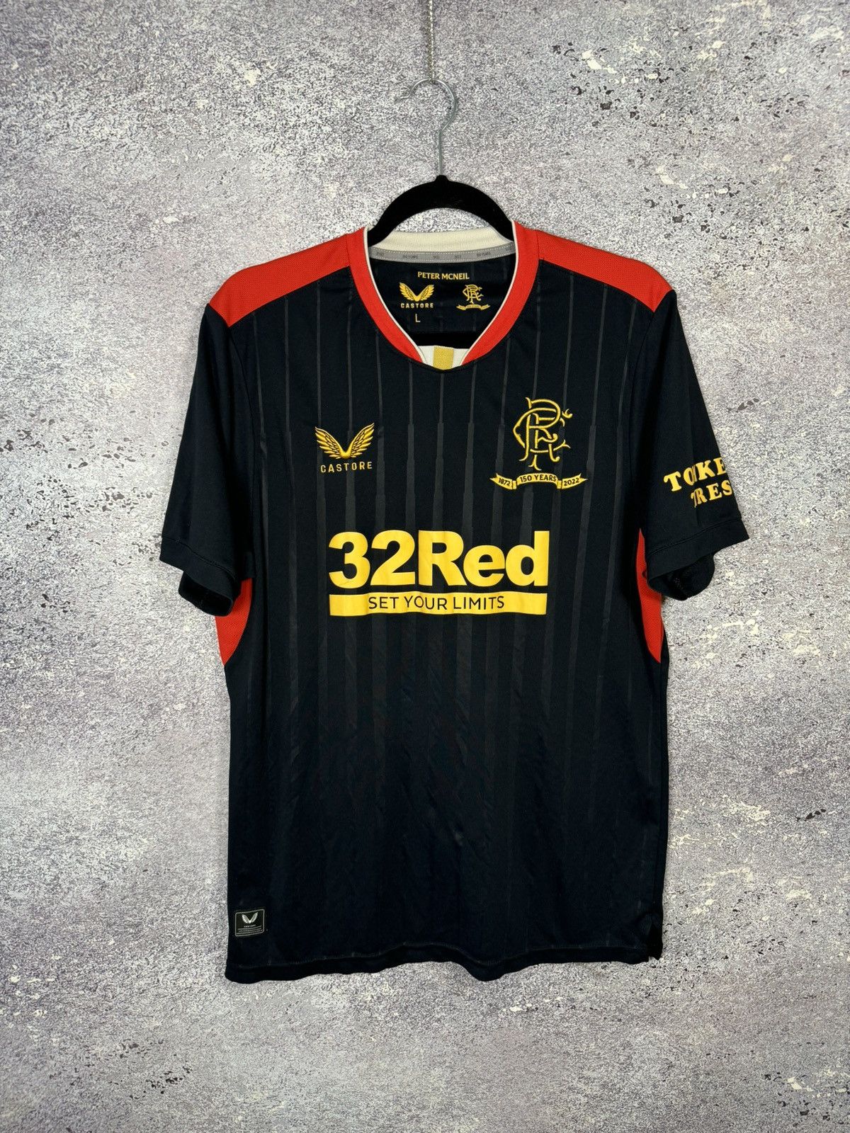 Castore × Vintage Vintage Rangers FC 2021/22 Away Castore Soccer Jersey Size US L / EU 52-54 / 3 - 1 Thumbnail