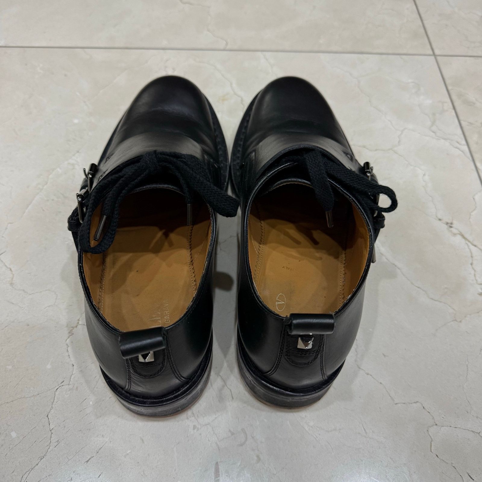 Valentino $1195 Value Black Valentino Garavani Double Monk Strap Shoe Size US 8 / EU 41 - 3 Thumbnail