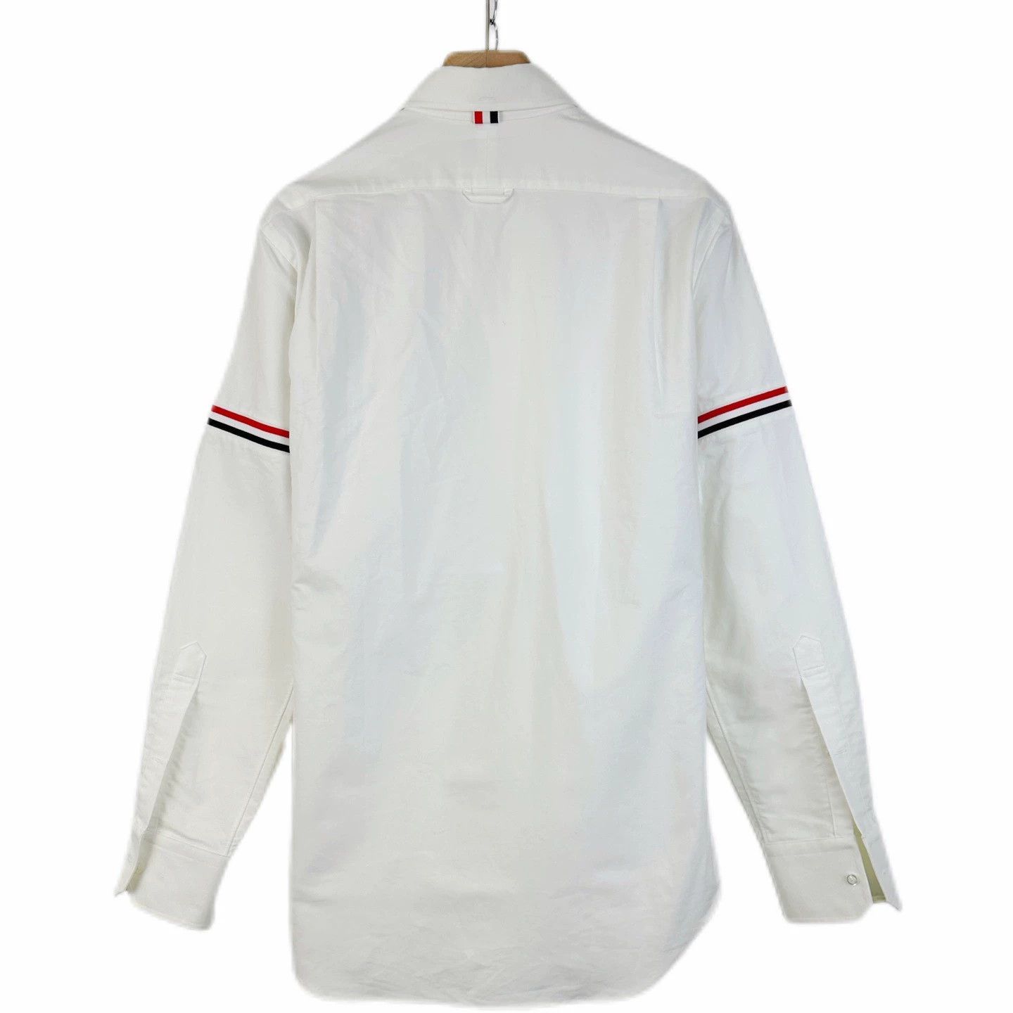 Thom Browne Thom Browne/TB Double Sleeve Three-Stripe Shirt Size US M / EU 48-50 / 2 - 2 Thumbnail