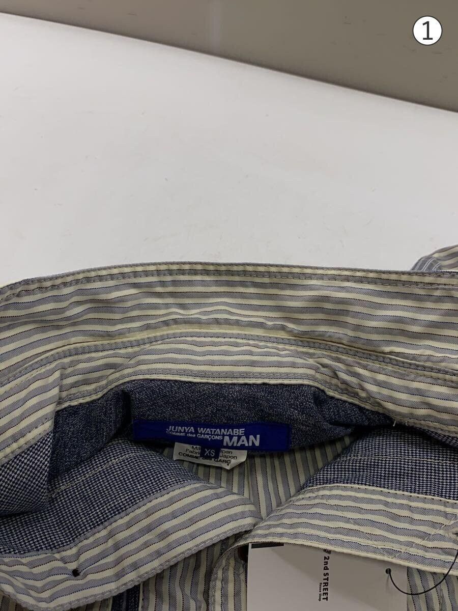 Junya Watanabe 2013 Utility Zip Pocket Striped Button Up Shirt Size US XS / EU 42 / 0 - 6 Thumbnail