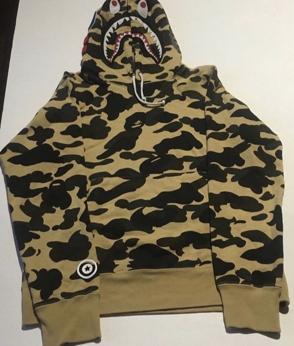 Bape shark store hoodie grailed