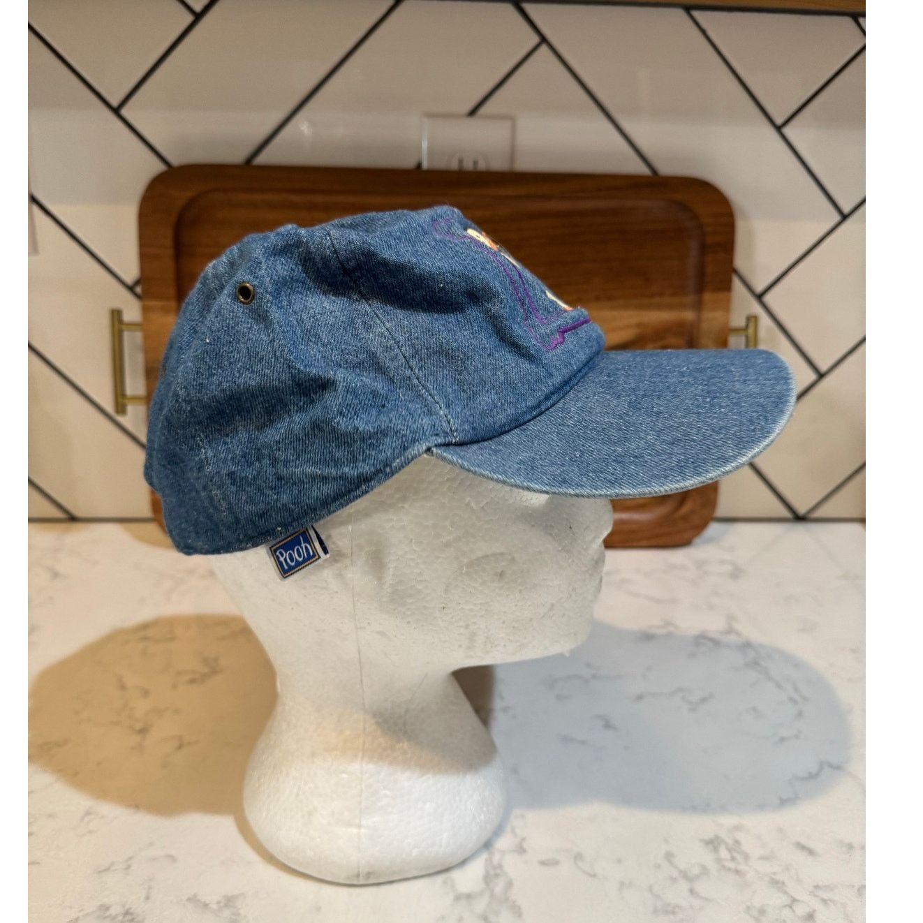 Disney vintage 90s Disney Winnie the Pooh "Tigger" Denim cap OS Size ONE SIZE - 5 Thumbnail
