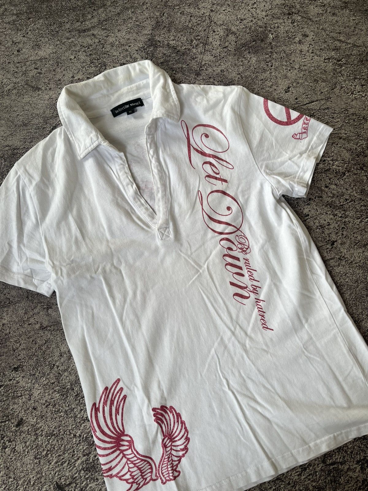 Japanese Brand Y2K DEtTECTIVE STRUCT IFSIXWASNINE GOTHIC POLO SHIRT Size US M / EU 48-50 / 2 - 2 Thumbnail