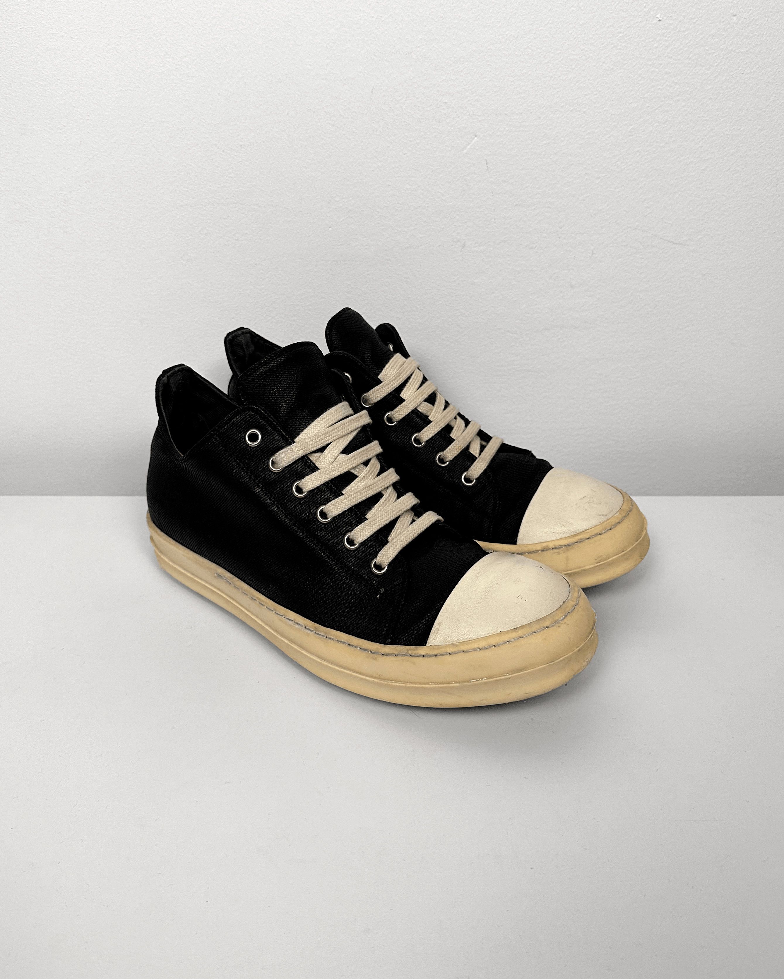 靴 Rick owens low ramones ss24 Low Ramones in Black/Milk – SVRN