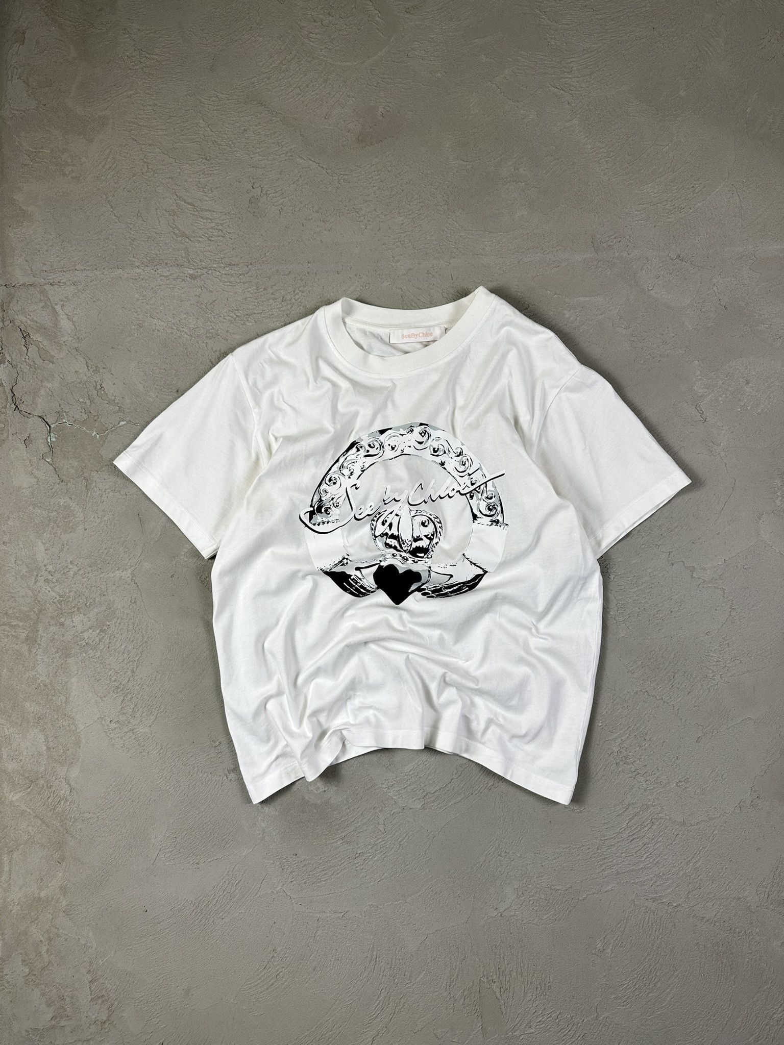 Designer × See by Chloe See by Chloe Graphic Logo T-shirt Size S / US 4 / IT 40 - 1 Thumbnail