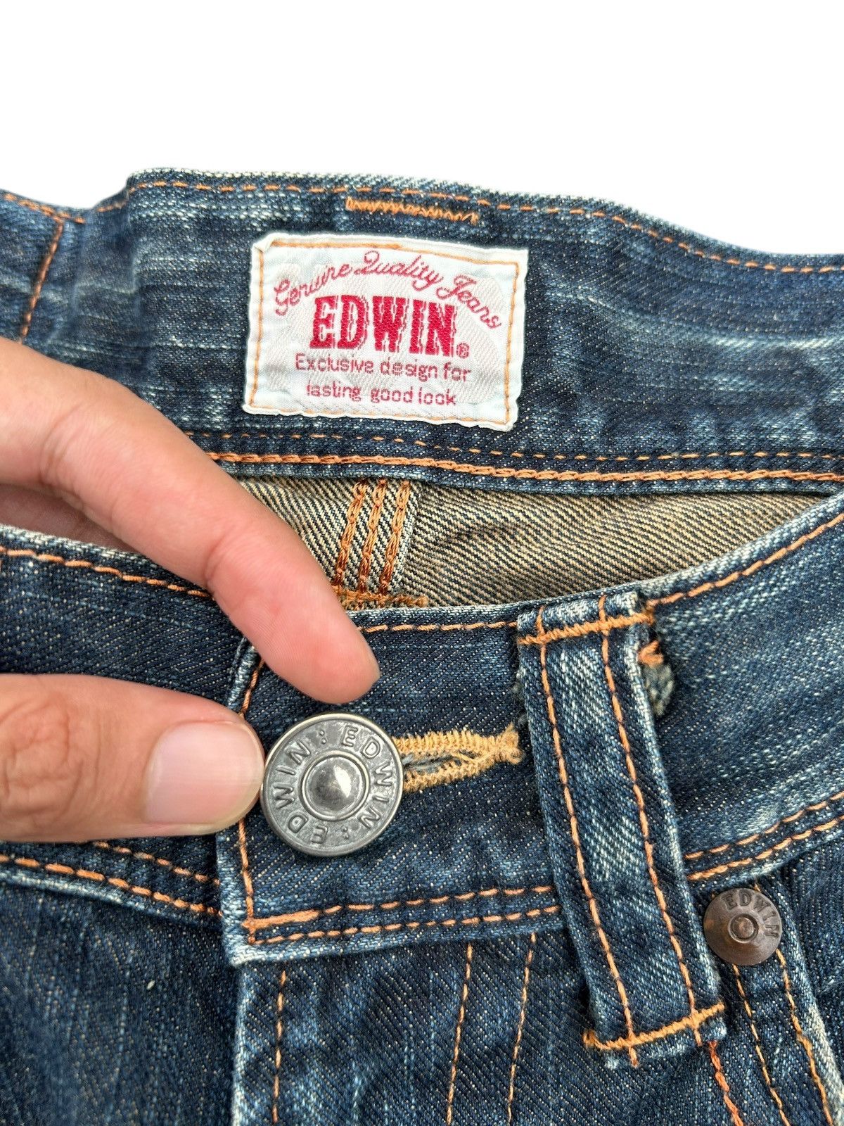 Kapital Flare Vintage Edwin Buckle Back Rusty Distressed Denim Jeans Size US 32 / EU 48 - 6 Thumbnail