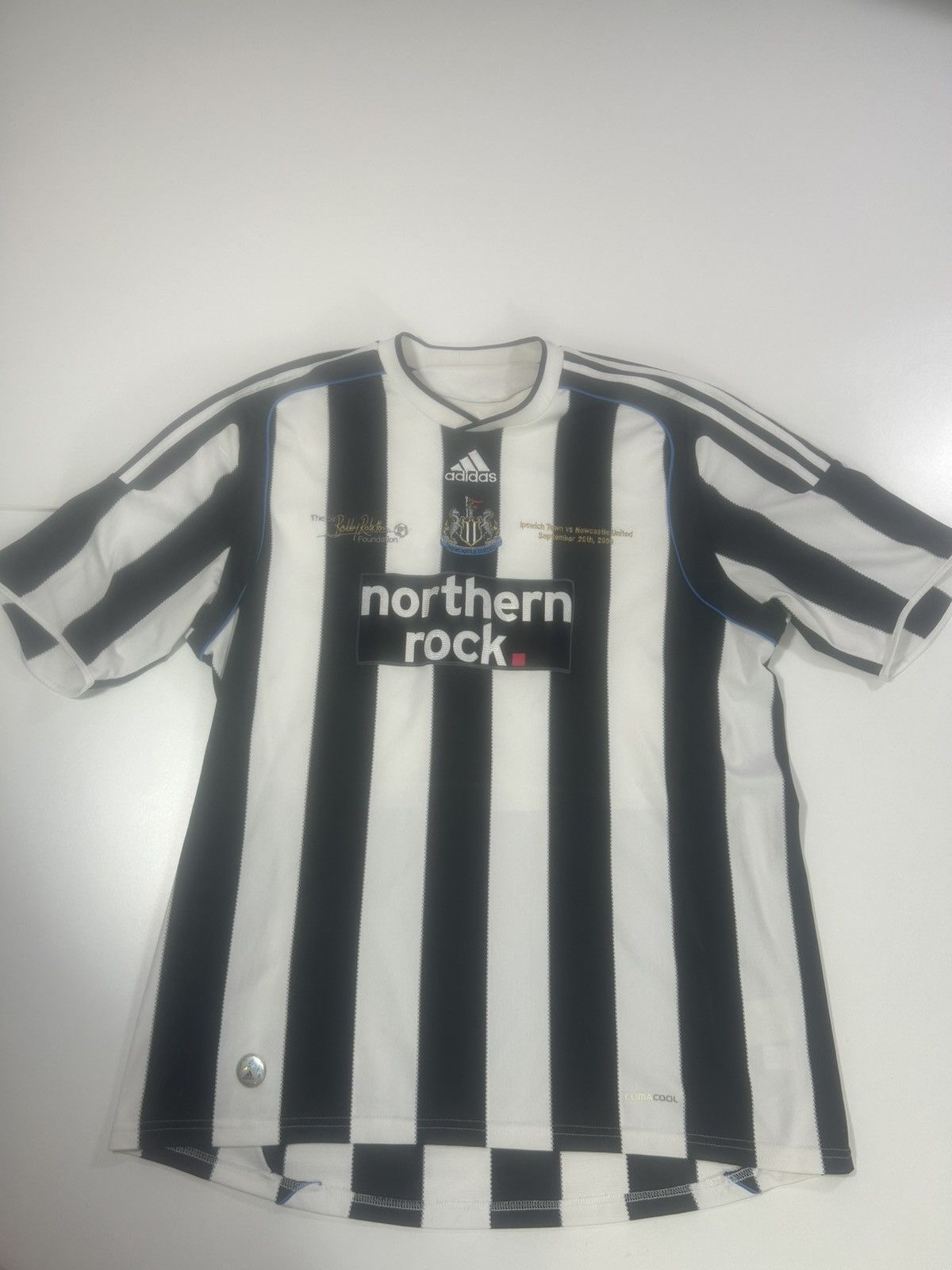 Adidas RARE NEWCASTLE BOBBY ROBSON GAME VS IPSWICH 2009 SHIRT Size US XL / EU 56 / 4 - 1 Thumbnail