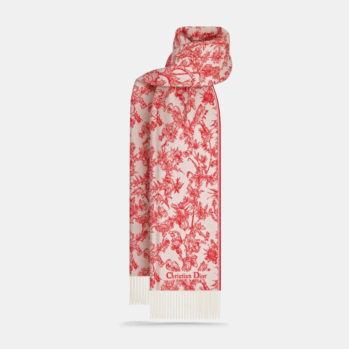 Dior o1bcso1str0226 Size:OS/Chardons Scarf in Red Size ONE SIZE - 2 Thumbnail