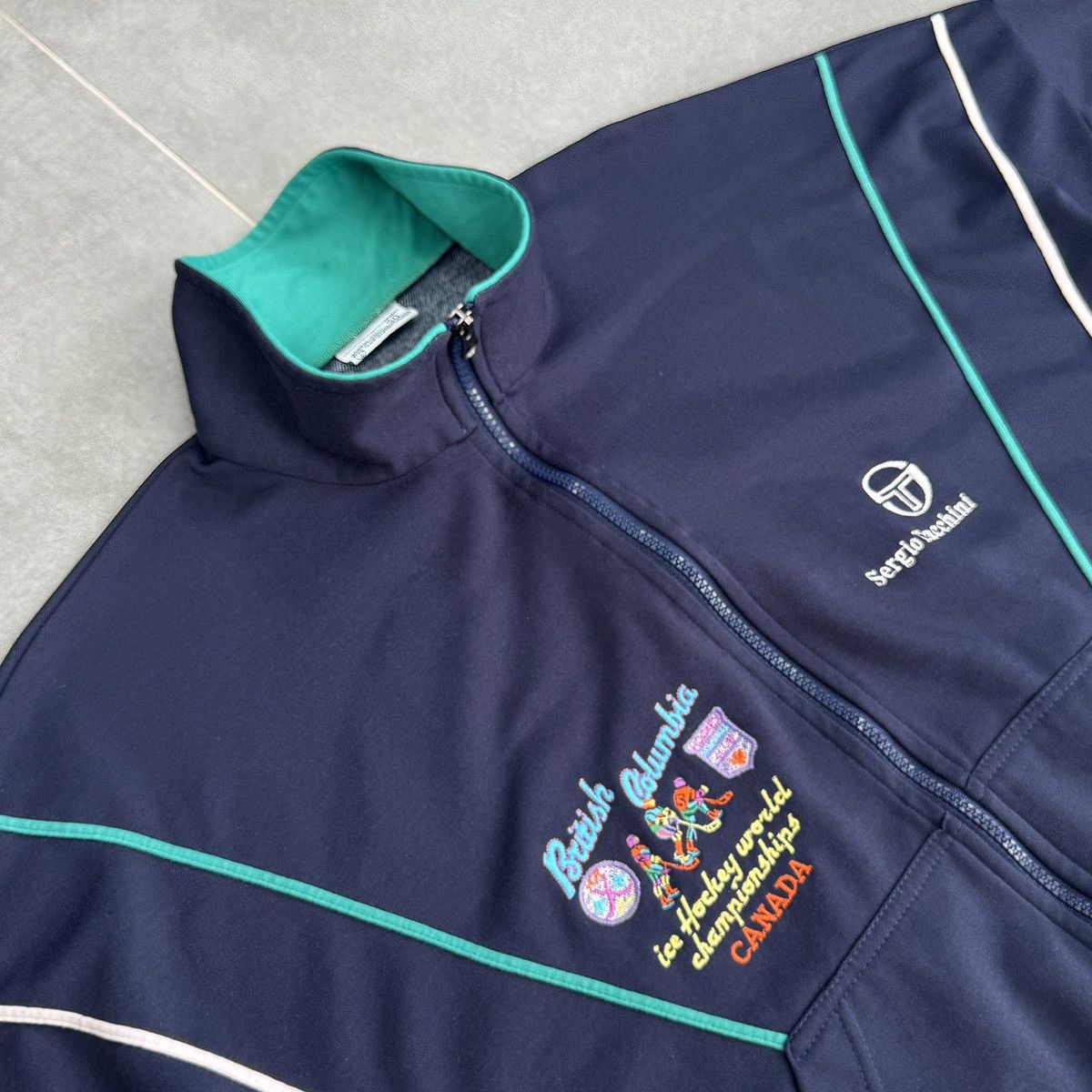 Sergio Tacchini Vintage Sergio Tacchini Hockey World Championships Jacket Size US L / EU 52-54 / 3 - 7 Thumbnail