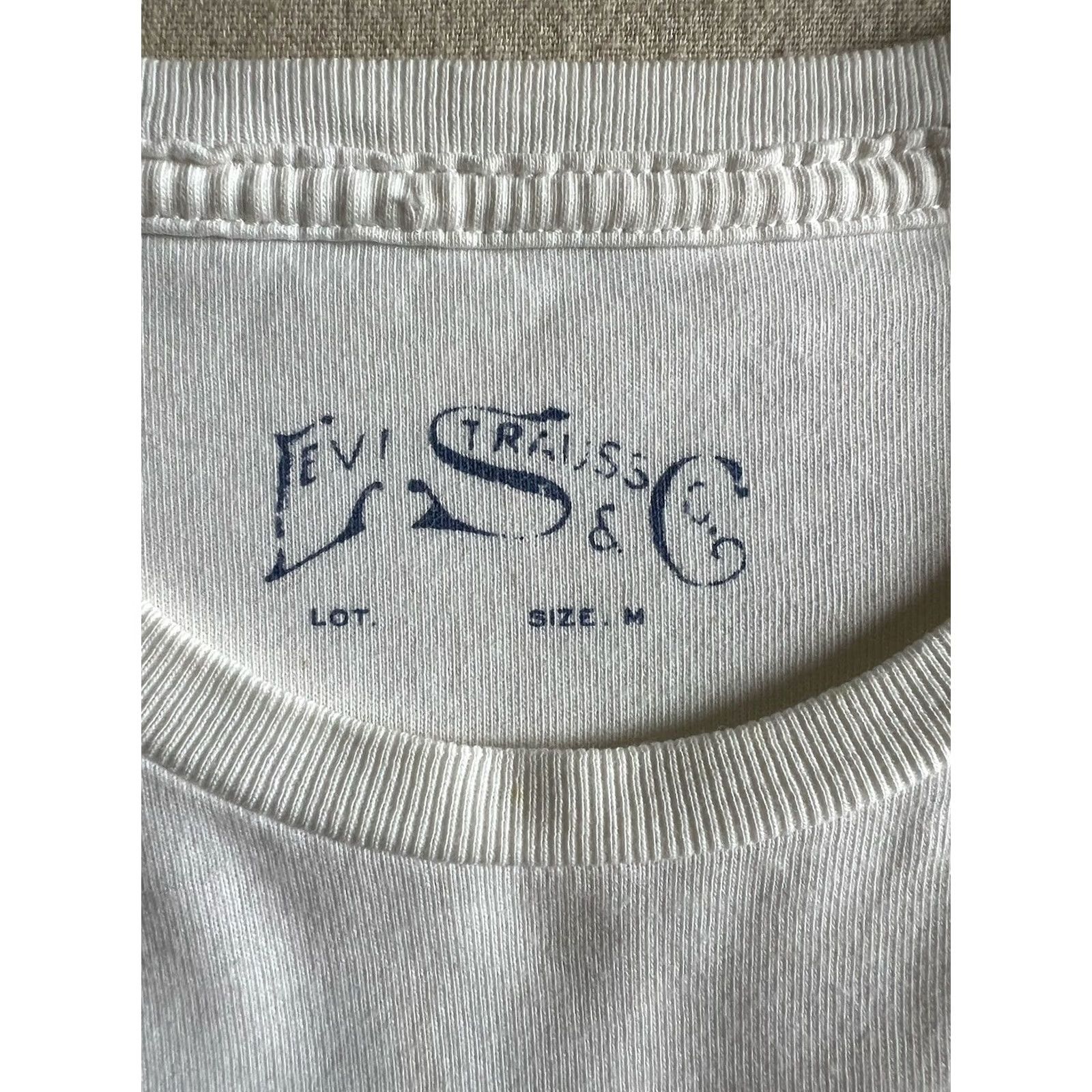 Levi's VINTAGE Levi's T-Shirt MC Biker 2010s M White Men Modern Motorcycle Harley Hipster Retro 50s 60s 70s Logo Size US M / EU 48-50 / 2 - 6 Thumbnail