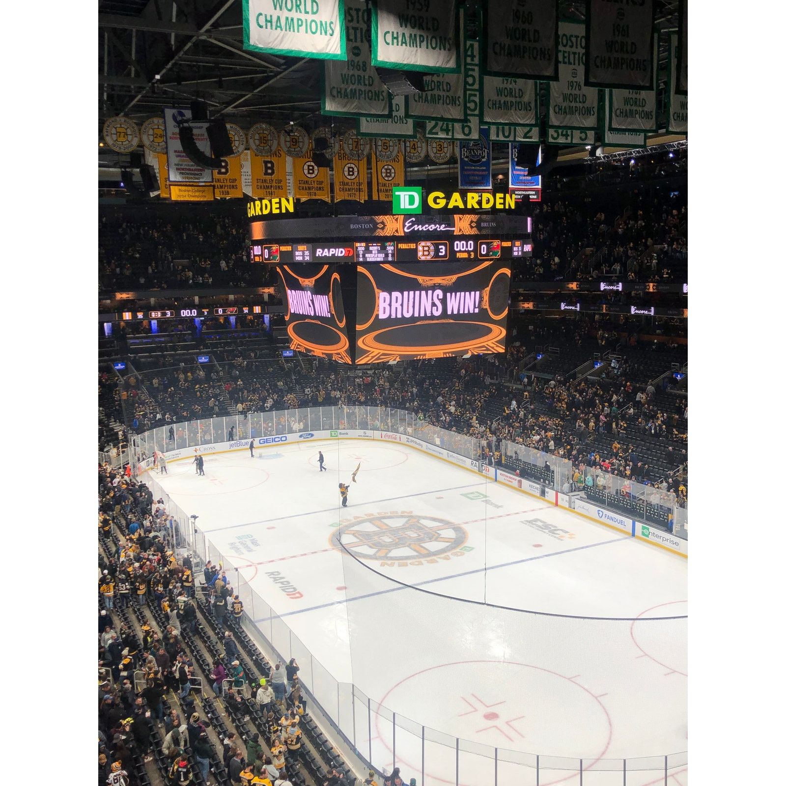 NHL Boston Bruins v Minnesota Wild 2/4/25 Gameday Roster Poster Size ONE SIZE - 7 Thumbnail