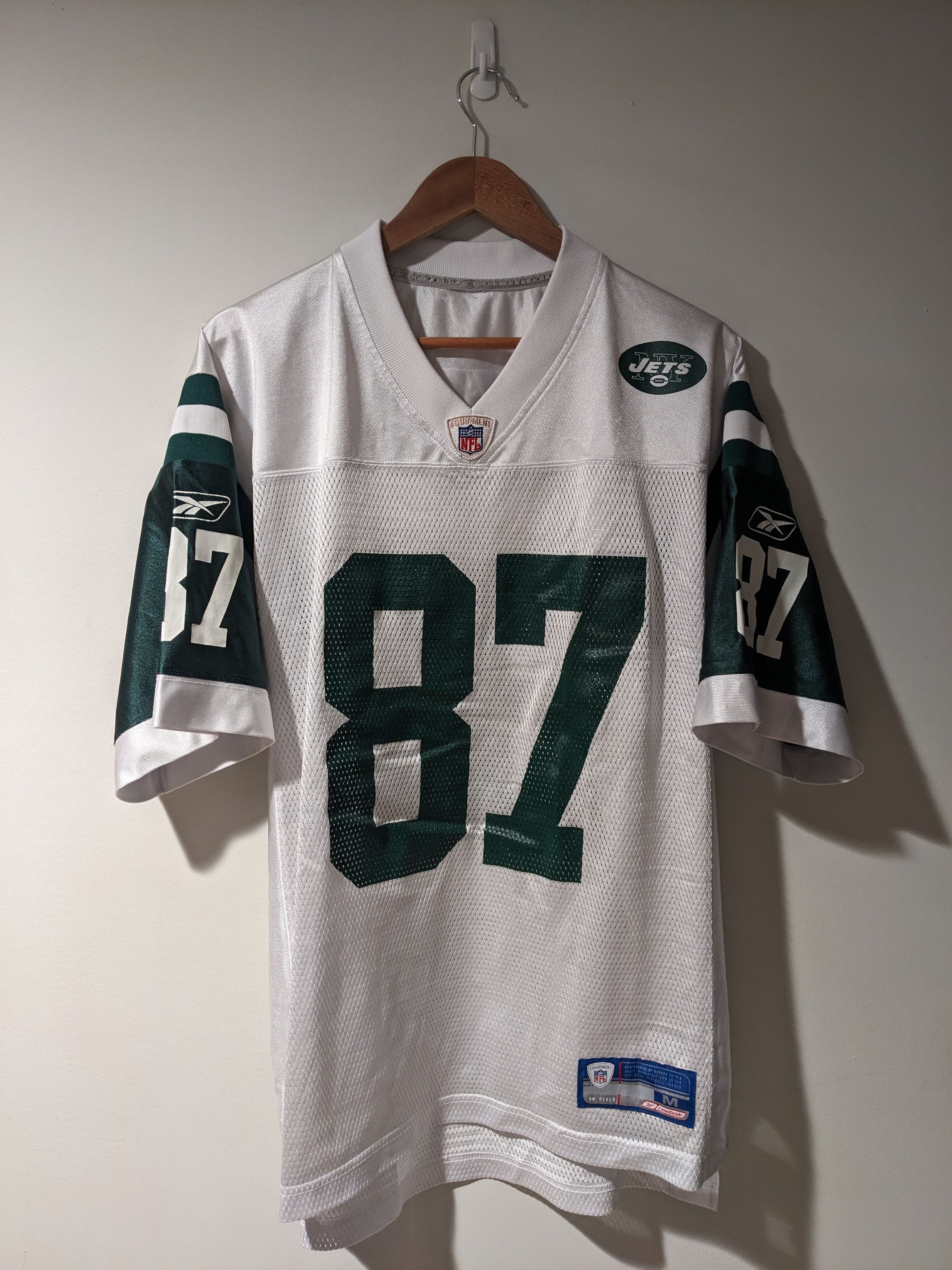 NFL Vintage Y2K New York Jets NFL Football White Medium Jersey Size US M / EU 48-50 / 2 - 1 Thumbnail