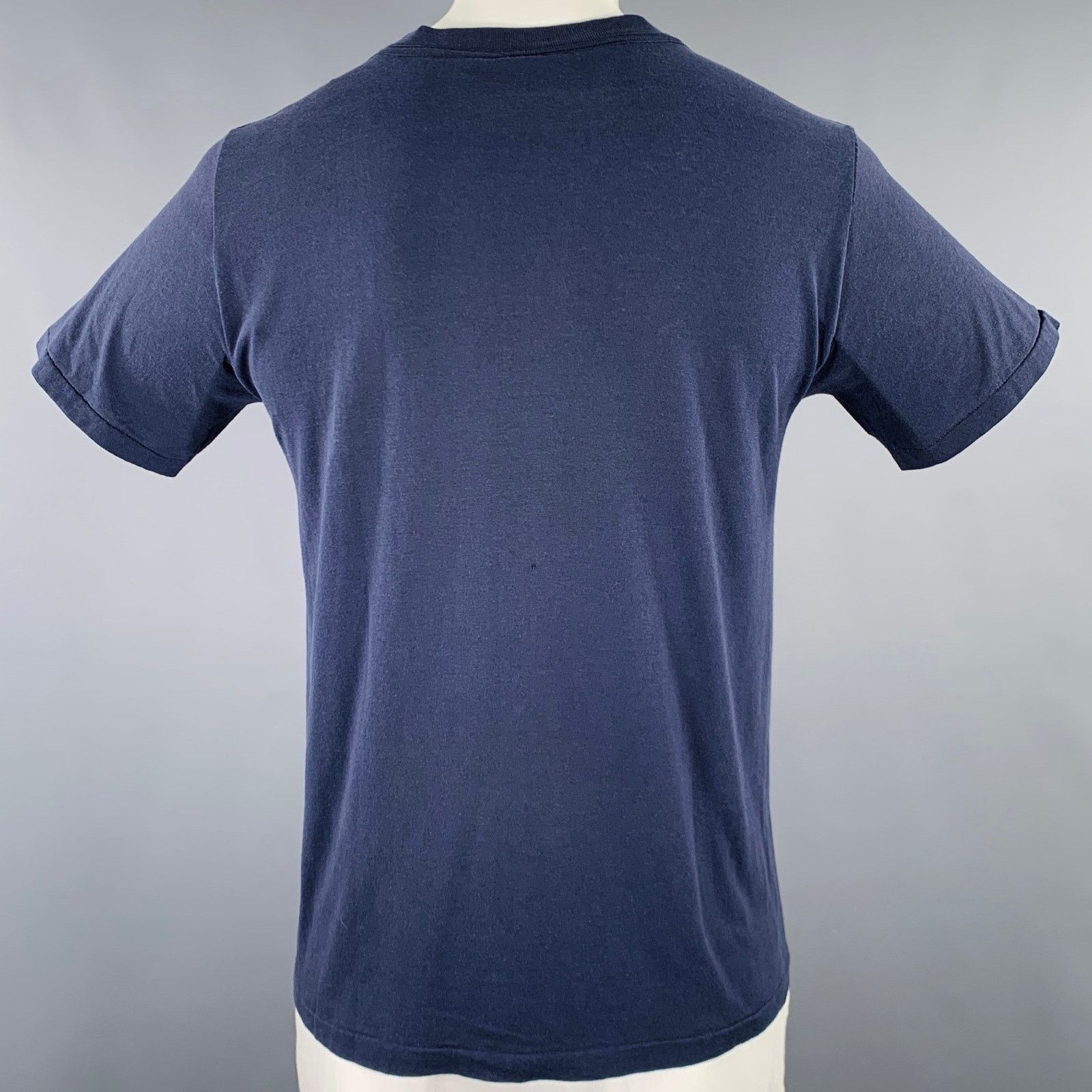 Champion Navy Grey Graphic Polyester Cotton Crew Neck T-shirt Size US XL / EU 56 / 4 - 3 Thumbnail